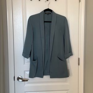 Dynamite Teal Boyfriend Blazer